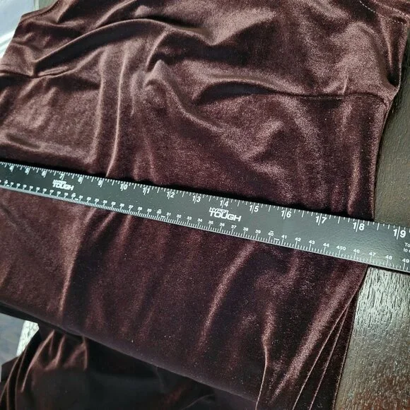 Vintage ONYX Nite Maxi Dress Velvet Velour Elegant Western Plus Size. - Picture 5 of 6